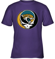 Jacksonville Jaguars Grateful Dead Steal Your Face NFL Football Youth T-Shirt Youth T-Shirt - VeigarTee
