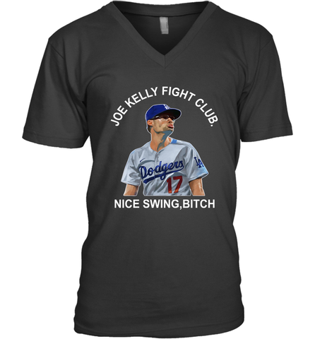 Joe Kelly Fight Club Nice Swing Bitch Mens V-Neck T-Shirt