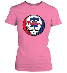 Philadelphia Phillies Grateful Dead Steal Your Face Baseball Womens T-Shirt Womens T-Shirt - VeigarTee