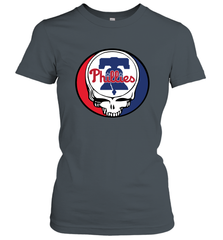 Philadelphia Phillies Grateful Dead Steal Your Face Baseball Womens T-Shirt Womens T-Shirt - VeigarTee