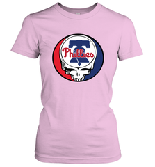 Philadelphia Phillies Grateful Dead Steal Your Face Baseball Womens T-Shirt Womens T-Shirt - VeigarTee