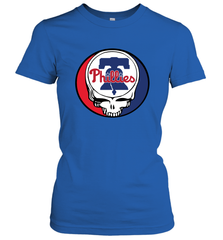 Philadelphia Phillies Grateful Dead Steal Your Face Baseball Womens T-Shirt Womens T-Shirt - VeigarTee