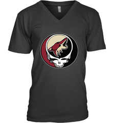 Arizona Coyotes Grateful Dead Steal Your Face Hockey NHL Mens V-Neck T-Shirt Mens V-Neck T-Shirt - VeigarTee