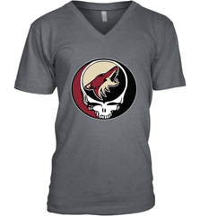 Arizona Coyotes Grateful Dead Steal Your Face Hockey NHL Mens V-Neck T-Shirt Mens V-Neck T-Shirt - VeigarTee