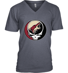 Arizona Coyotes Grateful Dead Steal Your Face Hockey NHL Mens V-Neck T-Shirt Mens V-Neck T-Shirt - VeigarTee