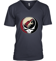 Arizona Coyotes Grateful Dead Steal Your Face Hockey NHL Mens V-Neck T-Shirt Mens V-Neck T-Shirt - VeigarTee
