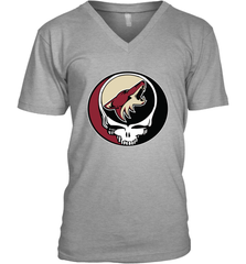 Arizona Coyotes Grateful Dead Steal Your Face Hockey NHL Mens V-Neck T-Shirt Mens V-Neck T-Shirt - VeigarTee