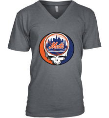 New York Mets Grateful Dead Steal Your Face Baseball Mens V-Neck T-Shirt Mens V-Neck T-Shirt - VeigarTee