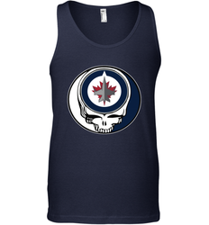 Winnipeg Jets Grateful Dead Steal Your Face Hockey NHL Mens Tank Top