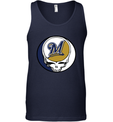 Milwaukee Brewers Grateful Dead Steal Your Face Baseball Mens Tank Top Mens Tank Top - VeigarTee