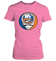 New York Islanders Grateful Dead Steal Your Face Hockey NHL Womens T-Shirt Womens T-Shirt - VeigarTee