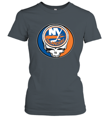 New York Islanders Grateful Dead Steal Your Face Hockey NHL Womens T-Shirt Womens T-Shirt - VeigarTee