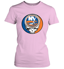 New York Islanders Grateful Dead Steal Your Face Hockey NHL Womens T-Shirt Womens T-Shirt - VeigarTee