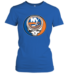 New York Islanders Grateful Dead Steal Your Face Hockey NHL Womens T-Shirt Womens T-Shirt - VeigarTee