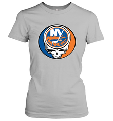 New York Islanders Grateful Dead Steal Your Face Hockey NHL Womens T-Shirt Womens T-Shirt - VeigarTee