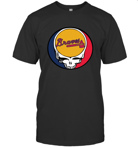 Atlanta Braves Grateful Dead Steal Your Face Baseball Mens T-Shirt Mens T-Shirt / Black / S Mens T-Shirt - VeigarTee