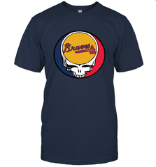 Atlanta Braves Grateful Dead Steal Your Face Baseball Mens T-Shirt Mens T-Shirt - VeigarTee