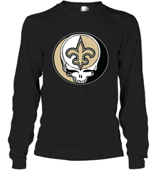 New Orleans Saints Grateful Dead Steal Your Face NFL Football Adult Long Sleeve T-Shirt Adult Long Sleeve T-Shirt - VeigarTee