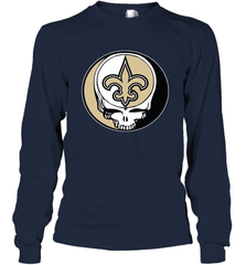 New Orleans Saints Grateful Dead Steal Your Face NFL Football Adult Long Sleeve T-Shirt Adult Long Sleeve T-Shirt - VeigarTee