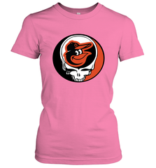 Baltimore Orioles Grateful Dead Steal Your Face Baseball Womens T-Shirt Womens T-Shirt - VeigarTee