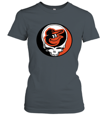 Baltimore Orioles Grateful Dead Steal Your Face Baseball Womens T-Shirt Womens T-Shirt - VeigarTee