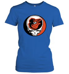 Baltimore Orioles Grateful Dead Steal Your Face Baseball Womens T-Shirt Womens T-Shirt - VeigarTee