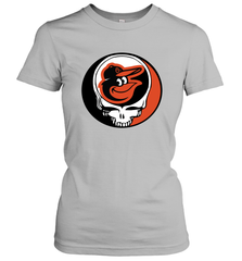 Baltimore Orioles Grateful Dead Steal Your Face Baseball Womens T-Shirt Womens T-Shirt - VeigarTee