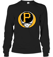 Pittsburgh Pirates Grateful Dead Steal Your Face Baseball Adult Long Sleeve T-Shirt Adult Long Sleeve T-Shirt - VeigarTee