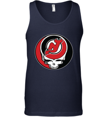 New Jersey Devils Grateful Dead Steal Your Face Hockey NHL Mens Tank Top Mens Tank Top - VeigarTee