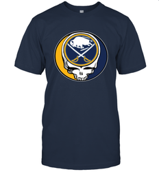 Buffalo Sabres Grateful Dead Steal Your Face Hockey NHL Mens T-Shirt