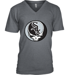 Chicago White Sox Grateful Dead Steal Your Face Baseball Mens V-Neck T-Shirt Mens V-Neck T-Shirt - VeigarTee