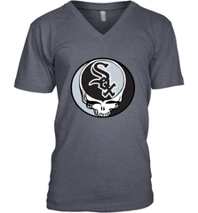 Chicago White Sox Grateful Dead Steal Your Face Baseball Mens V-Neck T-Shirt Mens V-Neck T-Shirt - VeigarTee