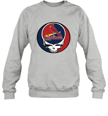 St Louis Cardinals Grateful Dead Steal Your Face Baseball Adult Sweatshirt Adult Sweatshirt - VeigarTee