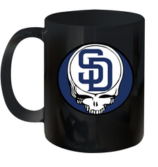 San Diego Padres Grateful Dead Steal Your Face Baseball Ceramic Mug 11oz Ceramic Mug 11oz - VeigarTee