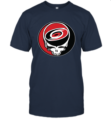 Carolina Hurricanes Grateful Dead Steal Your Face Hockey NHL Mens T-Shirt Mens T-Shirt - VeigarTee