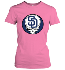 San Diego Padres Grateful Dead Steal Your Face Baseball Womens T-Shirt Womens T-Shirt - VeigarTee