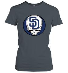 San Diego Padres Grateful Dead Steal Your Face Baseball Womens T-Shirt Womens T-Shirt - VeigarTee
