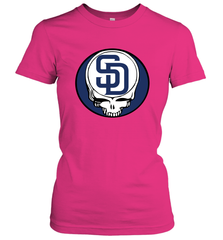 San Diego Padres Grateful Dead Steal Your Face Baseball Womens T-Shirt Womens T-Shirt - VeigarTee