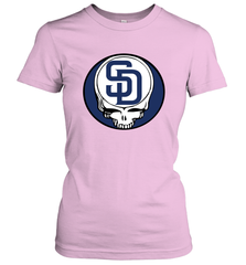 San Diego Padres Grateful Dead Steal Your Face Baseball Womens T-Shirt Womens T-Shirt - VeigarTee