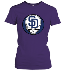 San Diego Padres Grateful Dead Steal Your Face Baseball Womens T-Shirt Womens T-Shirt - VeigarTee
