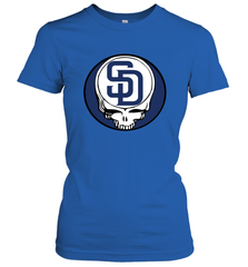 San Diego Padres Grateful Dead Steal Your Face Baseball Womens T-Shirt Womens T-Shirt - VeigarTee