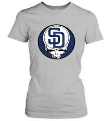 San Diego Padres Grateful Dead Steal Your Face Baseball Womens T-Shirt Womens T-Shirt - VeigarTee