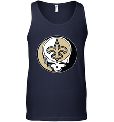 New Orleans Saints Grateful Dead Steal Your Face NFL Football Mens Tank Top Mens Tank Top - VeigarTee