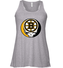 Boston Bruins Grateful Dead Steal Your Face Hockey NHL Womens Racerback Tank Top Womens Racerback Tank Top - VeigarTee