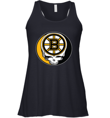 Boston Bruins Grateful Dead Steal Your Face Hockey NHL Womens Racerback Tank Top Womens Racerback Tank Top - VeigarTee