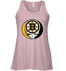 Boston Bruins Grateful Dead Steal Your Face Hockey NHL Womens Racerback Tank Top Womens Racerback Tank Top - VeigarTee