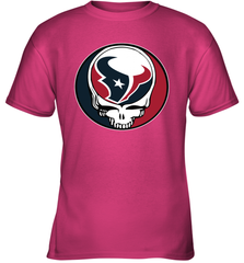 Houston Texans Grateful Dead Steal Your Face NFL Football Youth T-Shirt Youth T-Shirt - VeigarTee