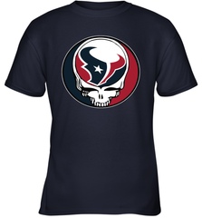 Houston Texans Grateful Dead Steal Your Face NFL Football Youth T-Shirt Youth T-Shirt - VeigarTee
