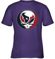Houston Texans Grateful Dead Steal Your Face NFL Football Youth T-Shirt Youth T-Shirt - VeigarTee