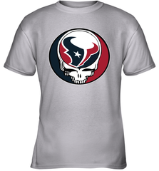Houston Texans Grateful Dead Steal Your Face NFL Football Youth T-Shirt Youth T-Shirt - VeigarTee